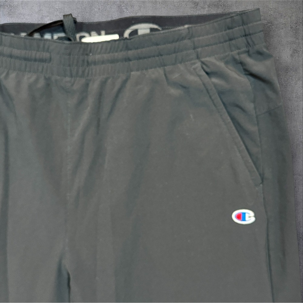 Champion Athletic Pants Men's M Black Ankle Zip Drawstring